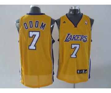 nba los angeles lakers #7 odom yellow(fans edition)