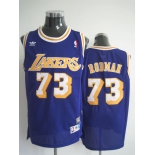 nba los angeles lakers #73 rodman m&n purple