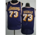 nba los angeles lakers #73 rodman purple[m&n]