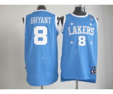 nba los angeles lakers #8 bryant blue星星