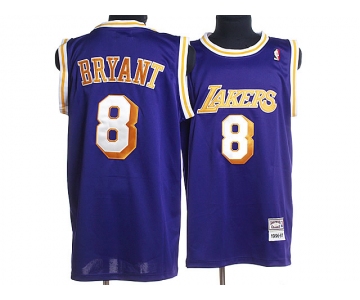 nba los angeles lakers #8 bryant m&n purple