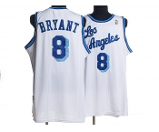 nba los angeles lakers #8 bryant m&n white