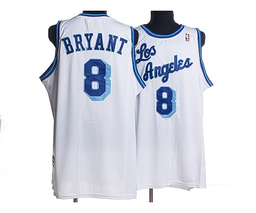 nba los angeles lakers #8 bryant m&n white