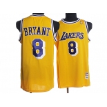 nba los angeles lakers #8 bryant m&n yellow