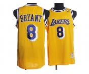 nba los angeles lakers #8 bryant m&n yellow