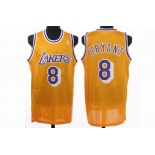 nba los angeles lakers #8 bryant yellow(fans edition)