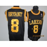 nba los angeles lakers #8 brysnt black(gold number)