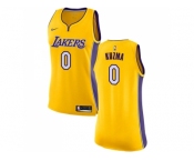 Women Nike Los Angeles Lakers #0 Kyle Kuzma Gold NBA Swingman Icon Edition Jersey