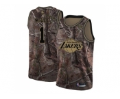 Women Nike Los Angeles Lakers #1 JaVale McGee Camo NBA Swingman Realtree Collection Jerse