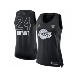 Women Nike Los Angeles Lakers #24 Kobe Bryant Black NBA Jordan Swingman 2018 All-Star Game Jersey