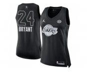 Women Nike Los Angeles Lakers #24 Kobe Bryant Black NBA Jordan Swingman 2018 All-Star Game Jersey