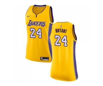 Women Nike Los Angeles Lakers #24 Kobe Bryant Gold NBA Swingman Icon Edition Jersey