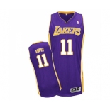 Women's Adidas Los Angeles Lakers #11 Brook Lopez Authentic Purple Road NBA Jersey