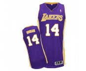 Women's Adidas Los Angeles Lakers #14 Brandon Ingram Authentic Purple Road NBA Jersey