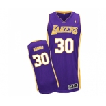 Women's Adidas Los Angeles Lakers #30 Julius Randle Authentic Purple Road NBA Jersey