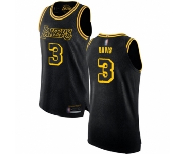 Women's Los Angeles Lakers #3 Anthony Davis Swingman Black Basketball Jersey - City Edition