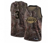 Women's Los Angeles Lakers #3 Anthony Davis Swingman Camo Realtree Collection Basketball Jersey