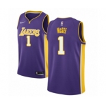 Women's Nike Los Angeles Lakers #1 JaVale McGee Authentic Purple NBA Jersey - Statement Edition