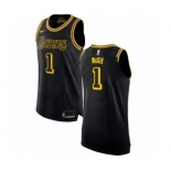 Women's Nike Los Angeles Lakers #1 JaVale McGee Swingman Black NBA Jersey - City Edition