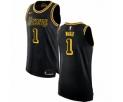 Women's Nike Los Angeles Lakers #1 JaVale McGee Swingman Black NBA Jersey - City Edition