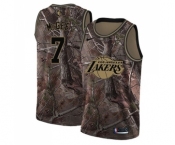 Women's Nike Los Angeles Lakers #1 JaVale McGee Swingman Camo Realtree Collection NBA Jersey