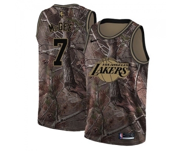 Women's Nike Los Angeles Lakers #1 JaVale McGee Swingman Camo Realtree Collection NBA Jersey