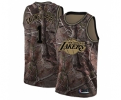 Women's Nike Los Angeles Lakers #1 Kentavious Caldwell-Pope Swingman Camo Realtree Collection NBA Jersey