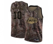 Women's Nike Los Angeles Lakers #10 Sviatoslav Mykhailiuk Swingman Camo Realtree Collection NBA Jersey