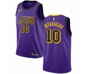 Women's Nike Los Angeles Lakers #10 Sviatoslav Mykhailiuk Swingman Purple NBA Jersey - City Edition