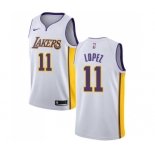 Women's Nike Los Angeles Lakers #11 Brook Lopez Authentic White NBA Jersey - Association Edition