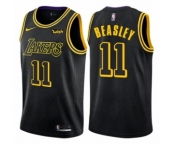 Women's Nike Los Angeles Lakers #11 Michael Beasley Swingman Black NBA Jersey - City Edition