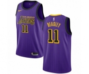 Women's Nike Los Angeles Lakers #11 Michael Beasley Swingman Purple NBA Jersey - City Edition