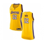 Women's Nike Los Angeles Lakers #12 Channing Frye Authentic Gold Home NBA Jersey - Icon Edition