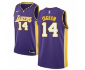 Women's Nike Los Angeles Lakers #14 Brandon Ingram Authentic Purple NBA Jersey - Icon Edition