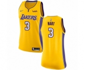 Women's Nike Los Angeles Lakers #3 Josh Hart Swingman Gold NBA Jersey - Icon Edition