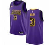 Women's Nike Los Angeles Lakers #3 Josh Hart Swingman Purple NBA Jersey - City Edition