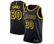 Women's Nike Los Angeles Lakers #30 Julius Randle Swingman Black NBA Jersey - City Edition