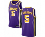 Women's Nike Los Angeles Lakers #5 Tyson Chandler Authentic Purple NBA Jersey - Statement Edition