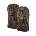 Women's Nike Los Angeles Lakers #5 Tyson Chandler Swingman Camo Realtree Collection NBA Jersey