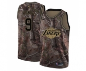 Women's Nike Los Angeles Lakers #9 Rajon Rondo Swingman Camo Realtree Collection NBA Jersey