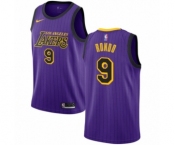 Women's Nike Los Angeles Lakers #9 Rajon Rondo Swingman Purple NBA Jersey - City Edition