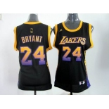 women nba jerseys los angeles lakers #24 bryant black[limited edition]