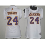 women nba jerseys los angeles lakers #24 bryant white