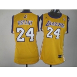 women nba jerseys los angeles lakers #24 bryant yellow