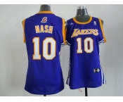 women nba los angeles lakers #10 nash purple