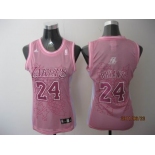 women nba los angeles lakers #24 bryant pink