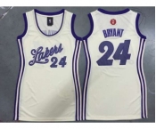 women nba los angeles lakers #24 bryant white[2015 Christmas edition][bryant]