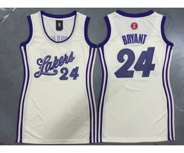 women nba los angeles lakers #24 bryant white[2015 Christmas edition][bryant]