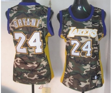 women nba los angeles lakers #24 kobe bryant camo