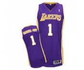 Youth Adidas Los Angeles Lakers #1 Kentavious Caldwell-Pope Authentic Purple Road NBA Jersey